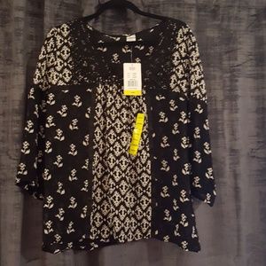 NWT 3/4 sleeve bila shirt.